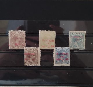 Sellos Puerto Rico 1898 Habilitados