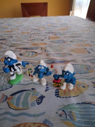 Lote Figuras PVC Vintage Pitufos Peyo Schleich