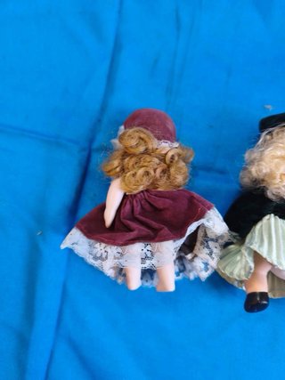 Lote 2 Bonecas Porcelana Pequenas