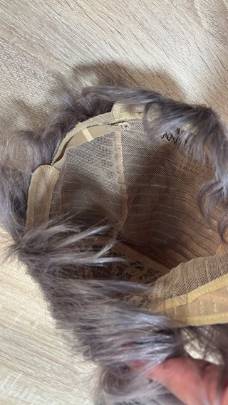 Peluca pelo natural Corta Gris
