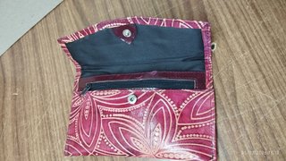 Cartera de Mujer, piel con diseño floral