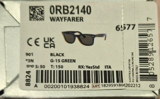 Gafas de sol Ray-Ban negras