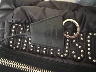 Mochila Moschino Milano Negra Tachuelas