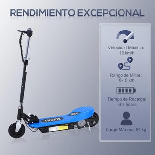 Monopattino Elettrico Pieghevole per Bambini Blu