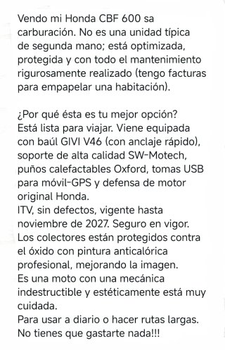 Honda CB 600 SA con ABS