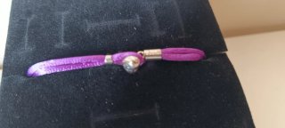 Pulsera Pandora Fucsia y Blanca