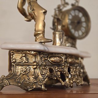 Reloj Bronce y Mármol Forjador