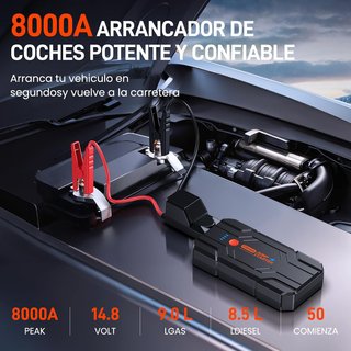 NUEVO - Arrancador Coche Portátil Ciopria 8000A