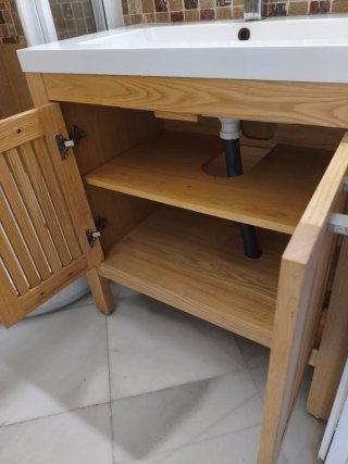 Conjunto mueble baño, lavabo, espejo y accesorios