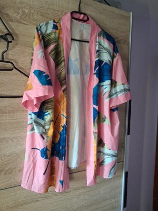 Kimono estampado tropical talla única