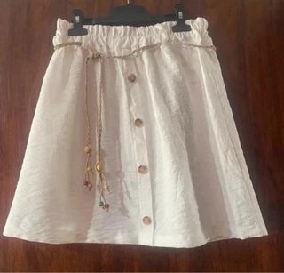 Falda corta blanca Talla M