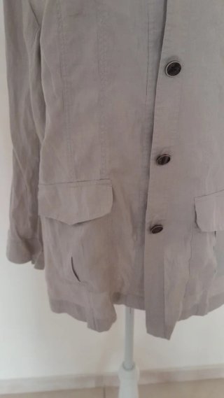 Giacca 100% Lino Beige
