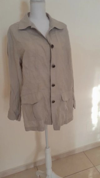 Giacca 100% Lino Beige