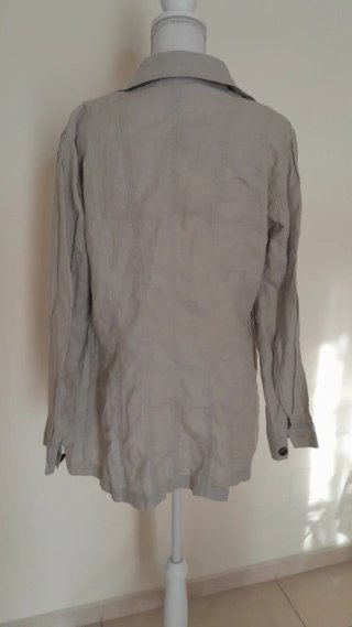 Giacca 100% Lino Beige