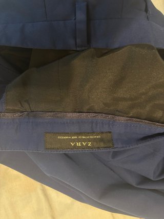 Pantalón de traje azul para hombre