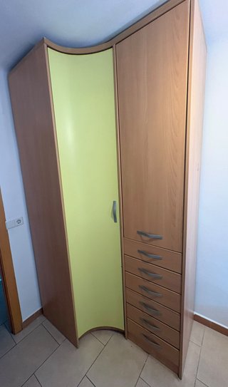 Armario Esquinero Puerta Verde Lima