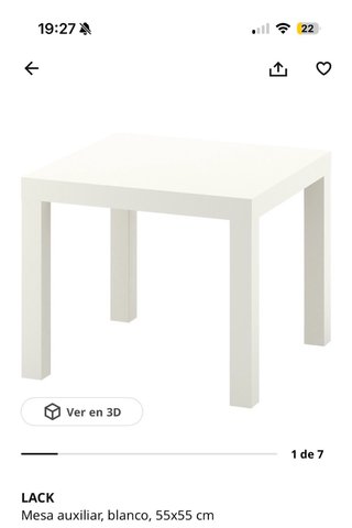 Mesa auxiliar LACK 55x55