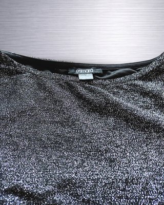 Vestido Esmara Negro Brillos Glitter Mujer Talla M
