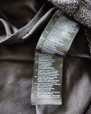 Vestido Esmara Negro Brillos Glitter Mujer Talla M