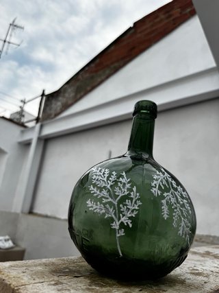 Botella Decorada a mano