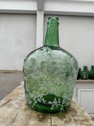 Botella Decorada a mano