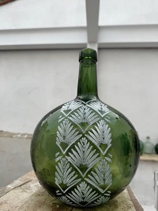 Botella Decorada a mano