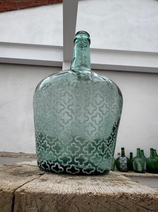 Botella Decorada a mano