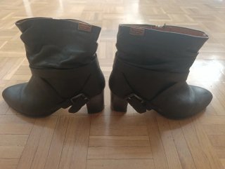 Botines Pikolinos Piel Mujer Negros