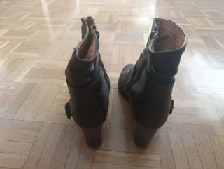 Botines Pikolinos Piel Mujer Negros