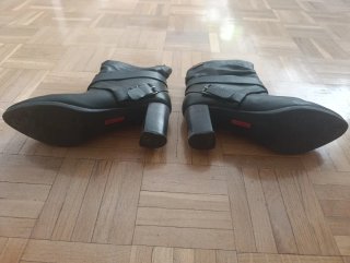 Botines Pikolinos Piel Mujer Negros