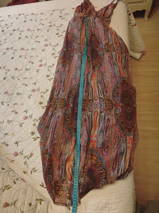 Vestido maxi estampado talla S