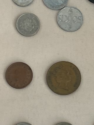 Lote 34 Monedas Antiguas (España, USA, UK, Portuga