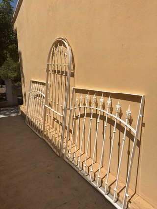 Rejas de hierro forjado blancas