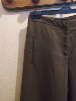 Pantalón mujer verde oliva - marrón