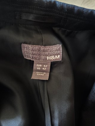 Chaqueta H&M Negra Hombre