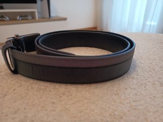 Cintura Prada Uomo Argento e Nero