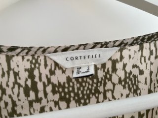 Vestido Cortefiel estampado verde talla L
