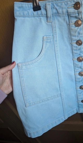 Falda vaquera Stradivarius azul