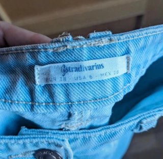 Falda vaquera Stradivarius azul
