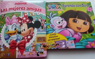 2 libros: Minnie Mouse + Dora la exploradora