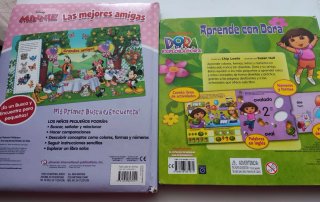 2 libros: Minnie Mouse + Dora la exploradora