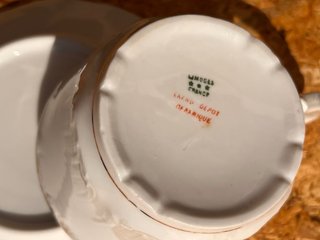 Tazas de porcelana Limoges Tú y yo