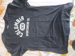 Camiseta Columbia Negra Talla M