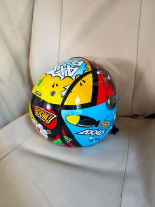2 Cascos Moto Diseño Comic
