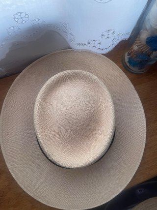 Sombrero Panamá Beige con Cinta Negra