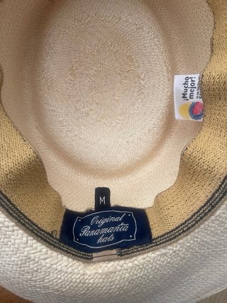 Sombrero Panamá Beige con Cinta Negra