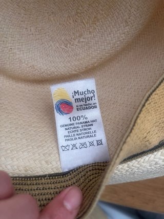 Sombrero Panamá Beige con Cinta Negra