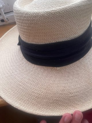 Sombrero Panamá Beige con Cinta Negra
