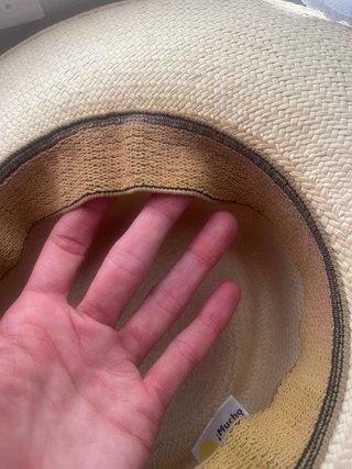 Sombrero Panamá Beige con Cinta Negra