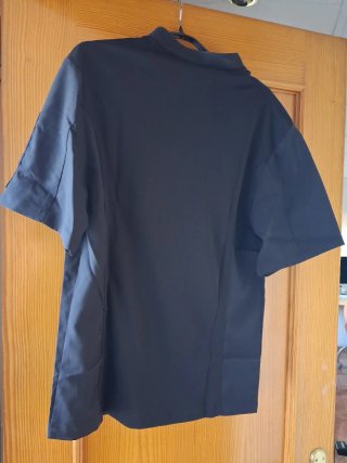 Chaqueta de cocina negra